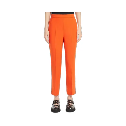 Side Zipper Wool Casual Pants