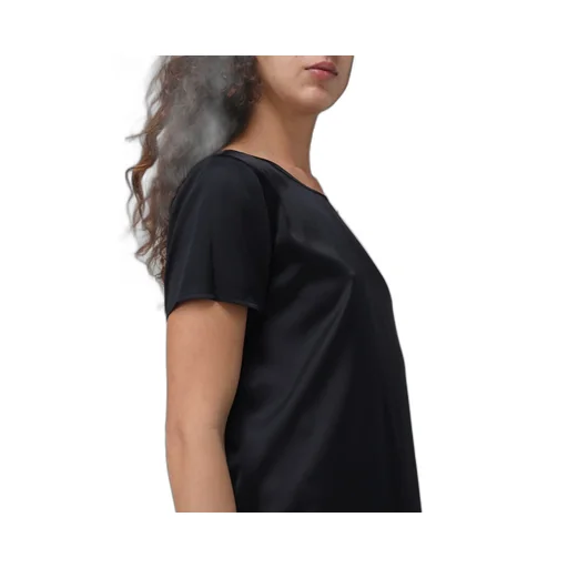 Round Collar Short-Sleeve Shirt