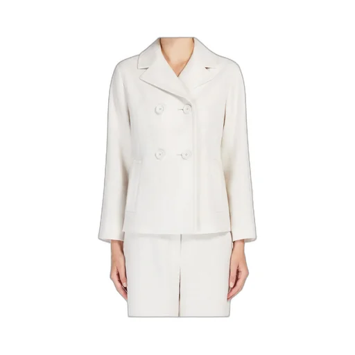 Double-Breasted Cotton And Linen Jacket