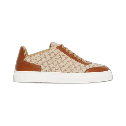 Jacquard-Knit Monogram Sneakers