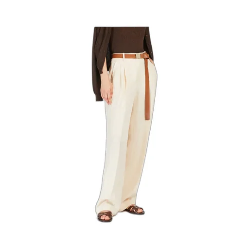 Belted Wide Leg Trousers