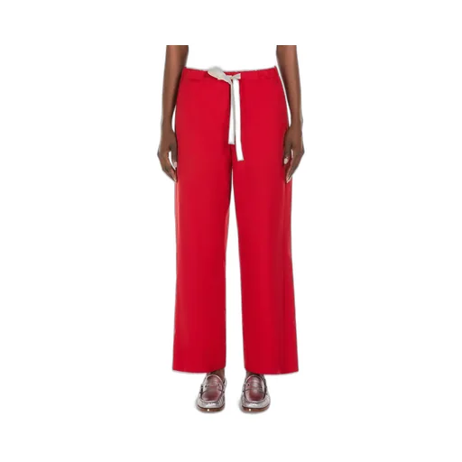 Poplin Drawstring Trousers