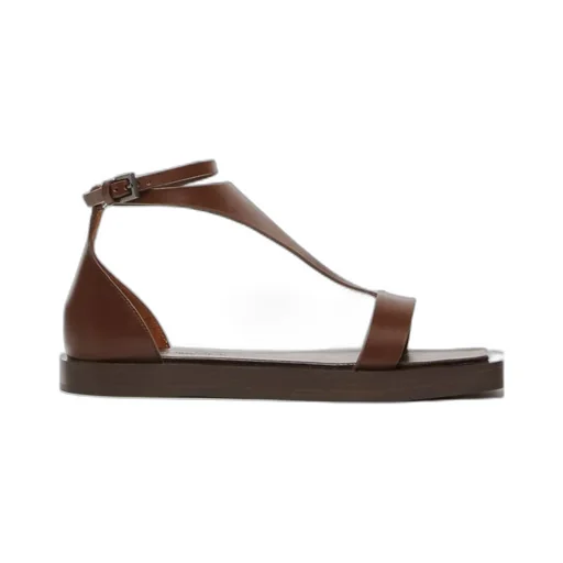 Buckle Detailed Open Toe Sandals