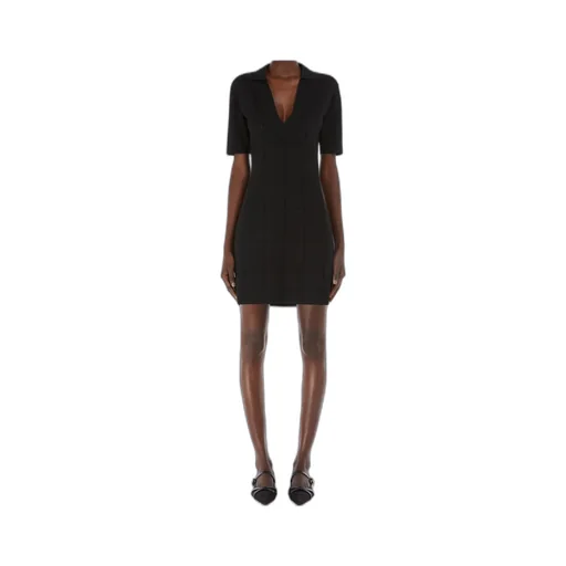 V-Neck Short-Sleeved Mini Dress