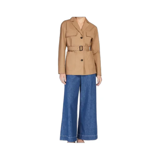 Water-Repellent Cotton Belted Jacket