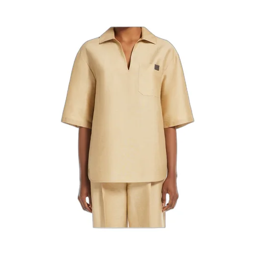 Osiride V-Neck Short-Sleeved Top