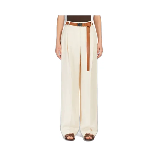 Belted Wide Leg Trousers
