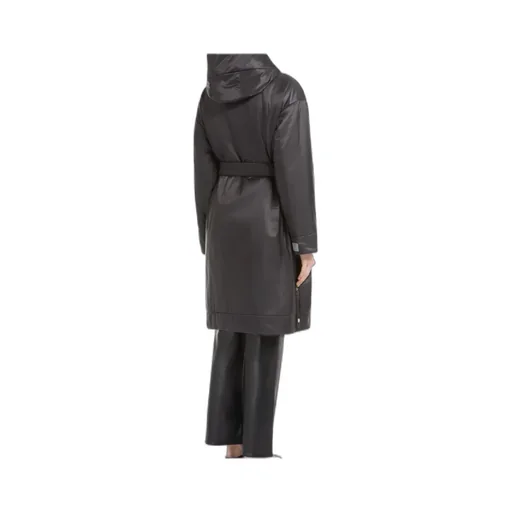 Belted Drawstring Coat