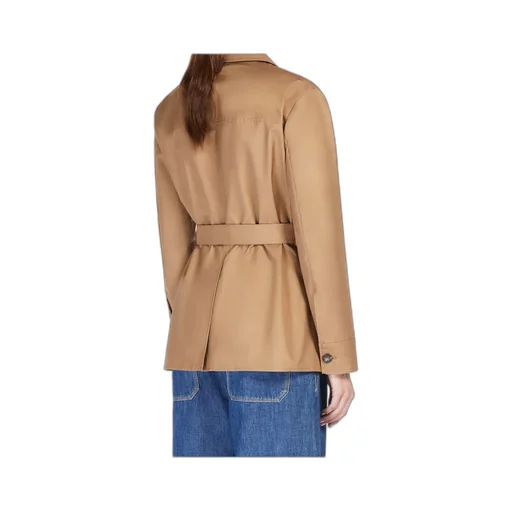 Water-Repellent Cotton Belted Jacket