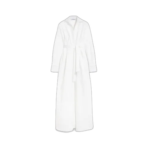 Belted Long-Sleeved Shirt Dress