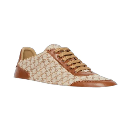 Jacquard-Knit Monogram Sneakers