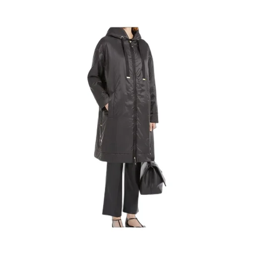 Belted Drawstring Coat