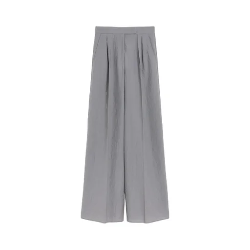 Pleat Detailed Wide-Leg Trousers