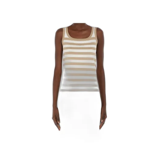 Pentola Striped Sleeveless Knitted Top