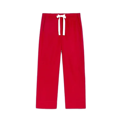 Poplin Drawstring Trousers