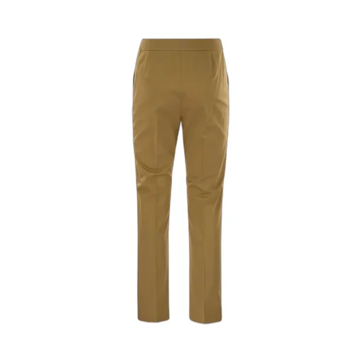 Okra Pleat Detailed Cropped Trousers