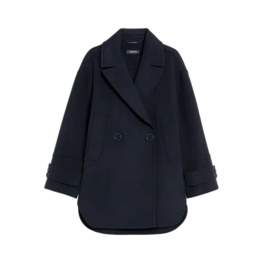Double-Breasted Long-Sleeved Coat