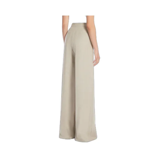 Pleat Detailed Wide Leg Trousers