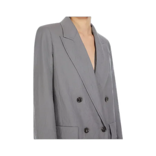 Double-Breasted Long-Sleeved Jacket