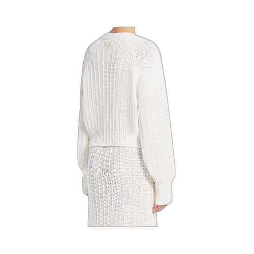 Ribbed Linen And Cotton Cardigan