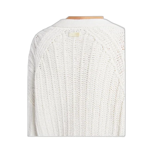 Ribbed Linen And Cotton Cardigan