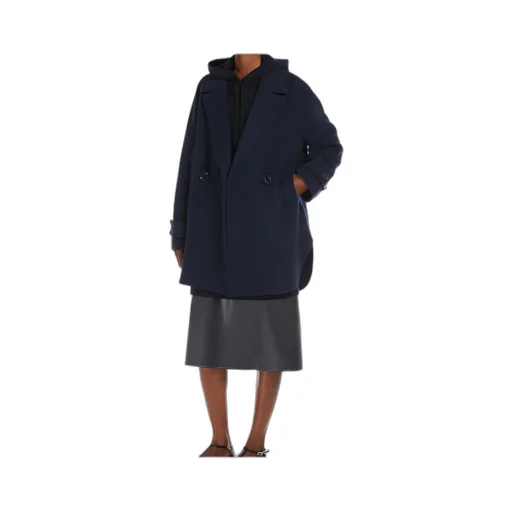 Double-Breasted Long-Sleeved Coat