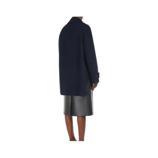 Double-Breasted Long-Sleeved Coat