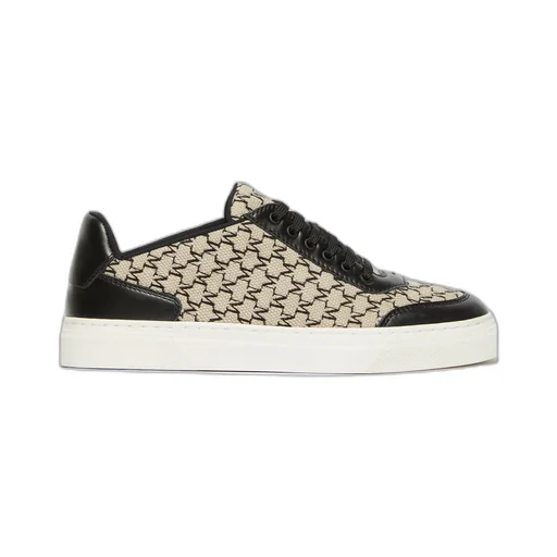 Jacquard-Knit Monogram Sneakers