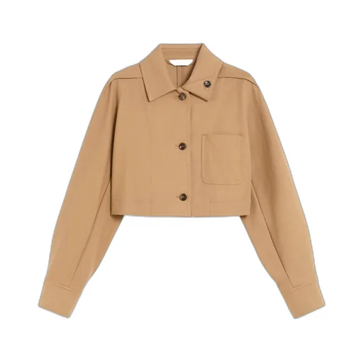 Smalto Button-Up Cropped Jacket