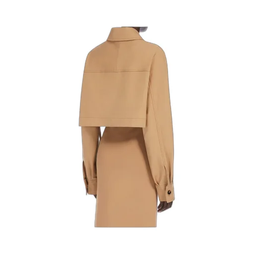 Smalto Button-Up Cropped Jacket