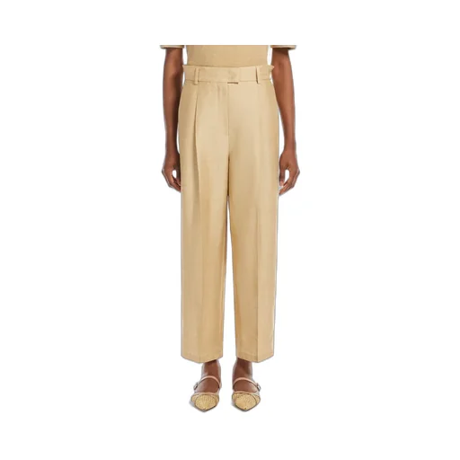 Efedra Pleated Straight Leg Trousers