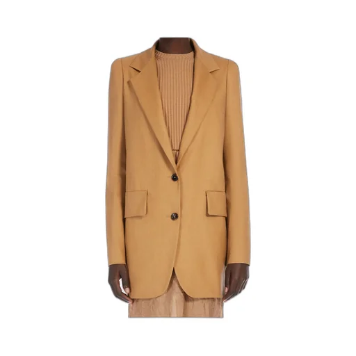 Single-Breasted Wool, Mohair And Silk Blazer