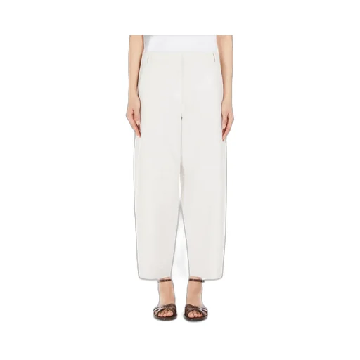 Wide Leg Cropped Trousers