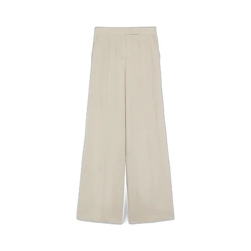 Pleat Detailed Wide Leg Trousers