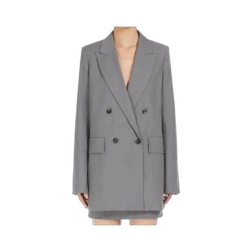 Double-Breasted Long-Sleeved Jacket
