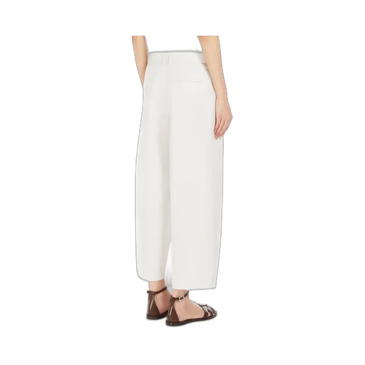 Wide Leg Cropped Trousers