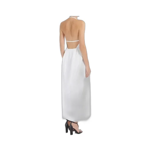 V-Neck Belted Sleeveless Dress