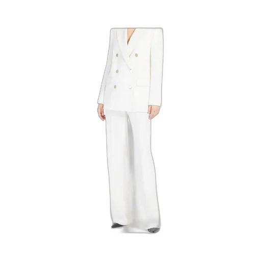 Pleat Detailed Straight Leg Trousers