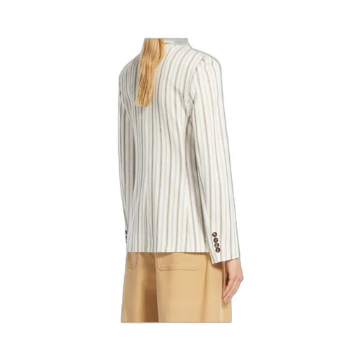 Double-Breasted Striped Jacket