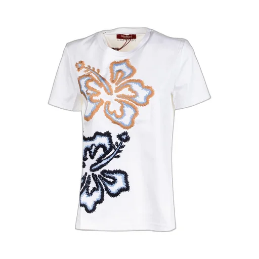 Floral Embroidered Crewneck T-Shirt