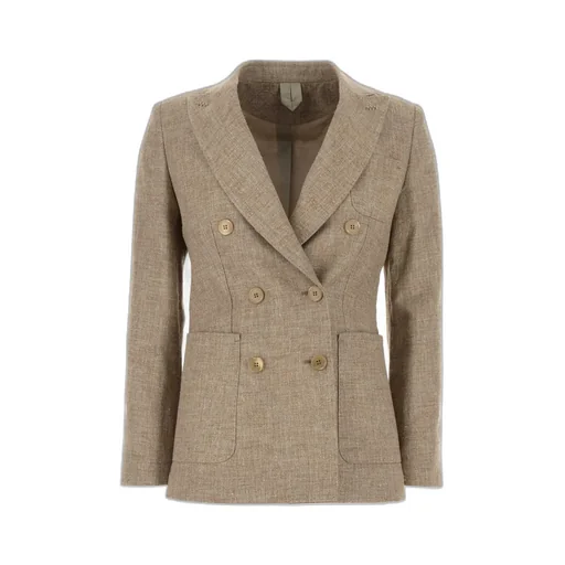 Double-Breasted Long-Sleeved Jacket