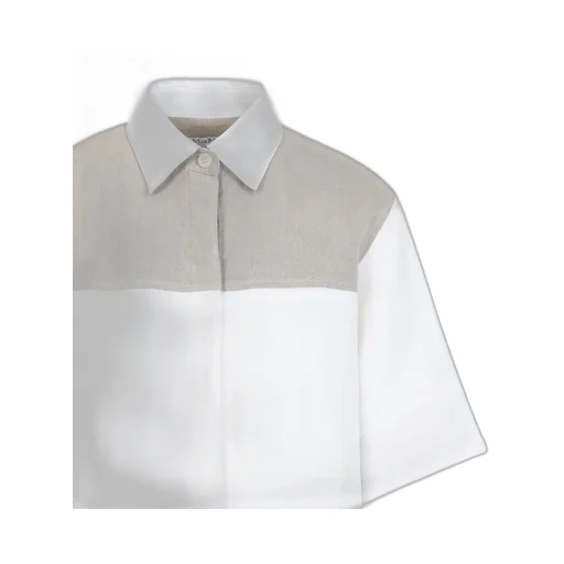 Color-Block Short-Sleeved Shirt