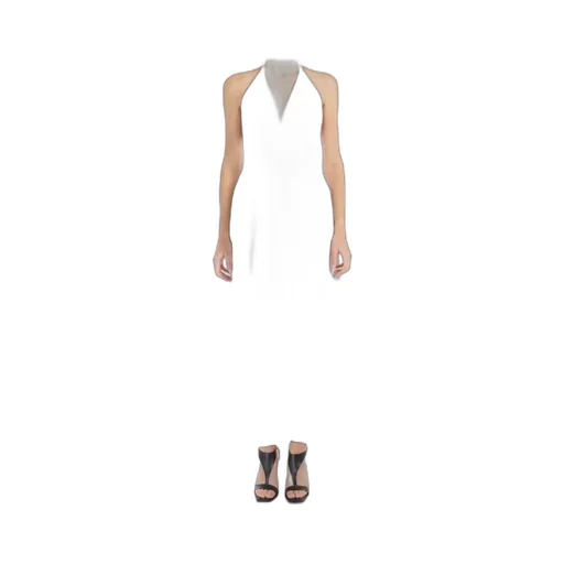 V-Neck Belted Sleeveless Dress