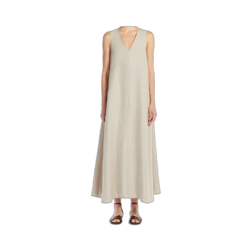 Flared Linen Dress