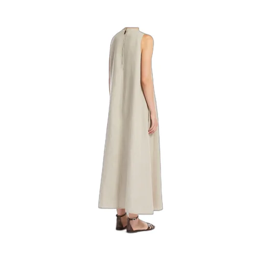 Flared Linen Dress