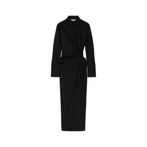 Collared Long-Sleeve Shirt Dress