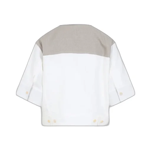 Color-Block Short-Sleeved Shirt