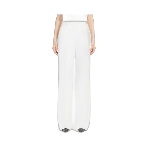 Pleat Detailed Straight Leg Trousers