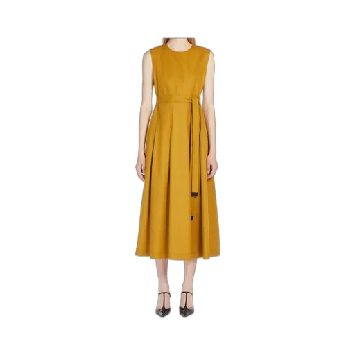 Sleeveless Twill Dress