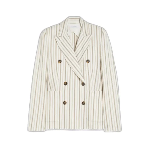 Double-Breasted Striped Jacket